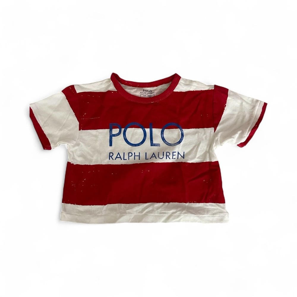 Ralph Lauren Kids Red and White Striped T-shirt